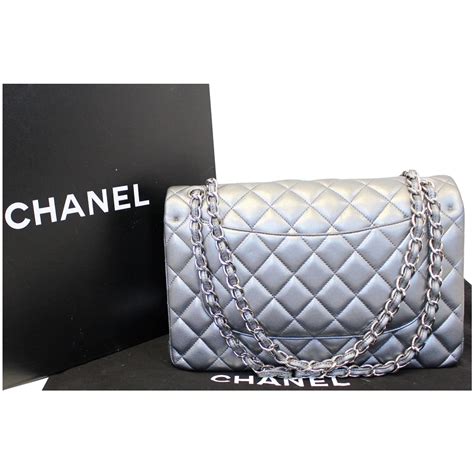 chanel flap bag silver chain|chanel flap bag jumbo.